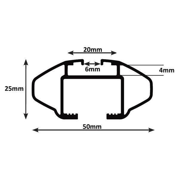 Green Valley dakdrager Trax geschikt voor Volkswagen Passat (B7) Variant (2011-2014)