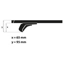 Menabo dakdrager Tiger zwart geschikt voor Opel Astra Sports Tourer (2010-2015)