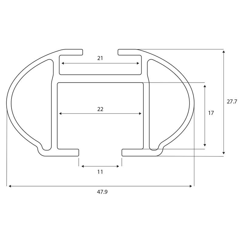 Menabo dakdrager Tiger zwart geschikt voor Audi A6 (C8) Avant (2018-2024)