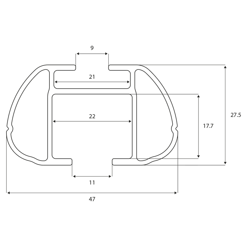 Menabo dakdrager Sherman geschikt voor Ford Ka+ Active (2018-)