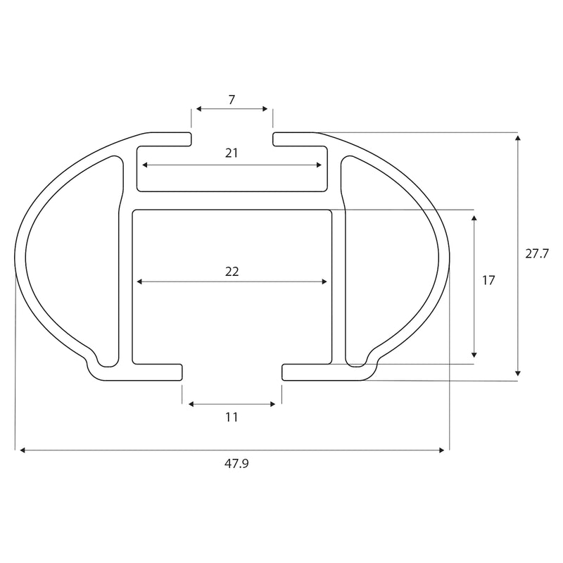 Menabo dakdrager Tiger zwart geschikt voor Audi Q7 (4L) (2006-2015)