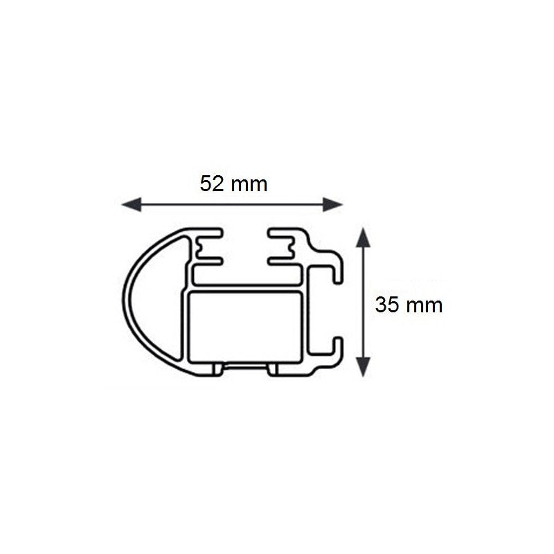 Cruz Cargo Aluminium Zwart geschikt voor Nissan Primastar L2/H2 (2001-2014)